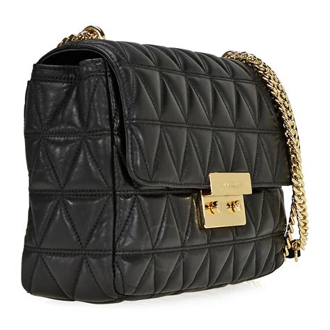 michael michael kors sloan large chain shoulder|MICHAEL Michael Kors Sloan Chain Quilted Extra .